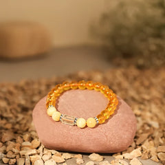 Artlesslife Sagittarius Dhanu Rashi Citrine Stone Bracelet