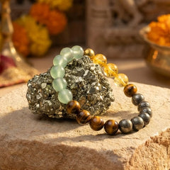Genuine Money Magnet Stone Bracelet and Pyrite