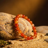 Artlesslife Genuine Carnelian Stone Bracelet