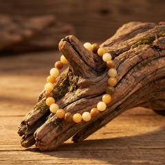 Artlesslife Genuine Yellow Aventurine Stone Bracelet
