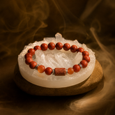 Artlesslife Aries Mesh Rashi Red Jasper Stone Bracelet