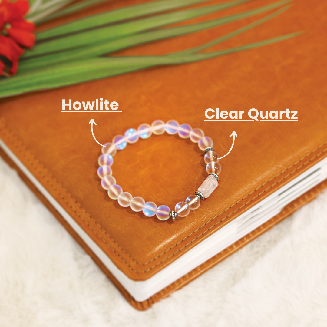 Artlesslife Libra Tula Rashi Rainbow Aura Stone Bracelet
