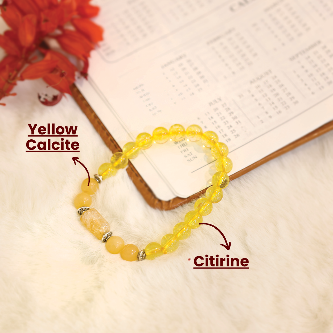 Artlesslife Sagittarius Dhanu Rashi Citrine Stone Bracelet