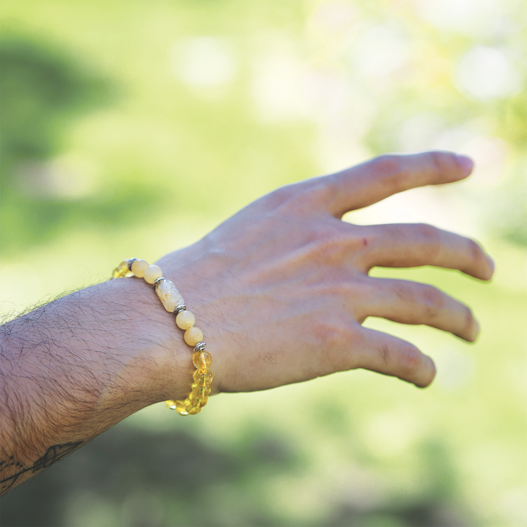 Artlesslife Sagittarius Dhanu Rashi Citrine Stone Bracelet