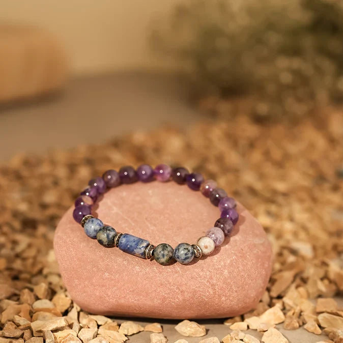 Artlesslife Capricorn Makar Rashi Amethyst Stone Bracelet