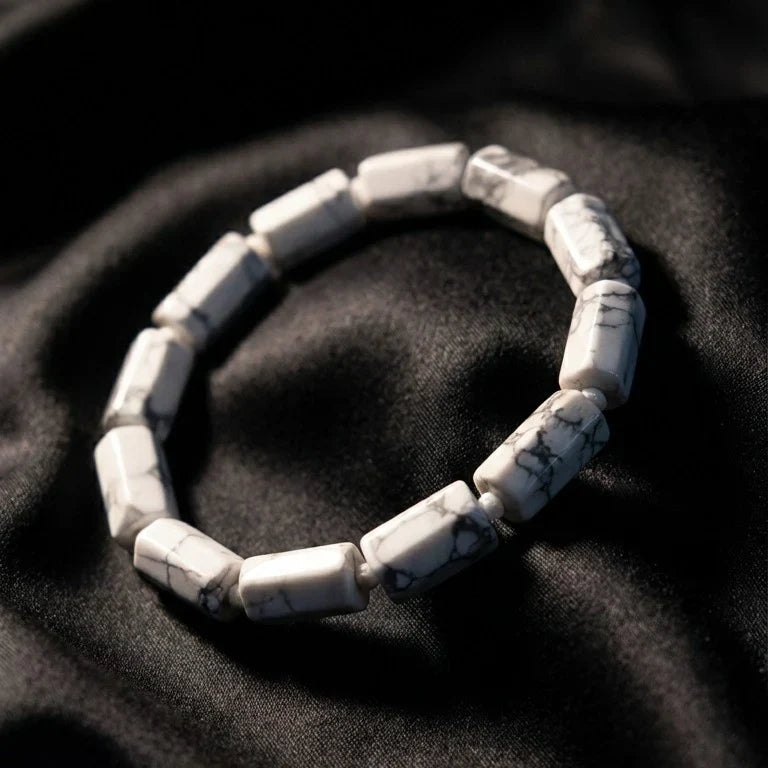 Artlesslife Genuine Howlite Stone Bracelet