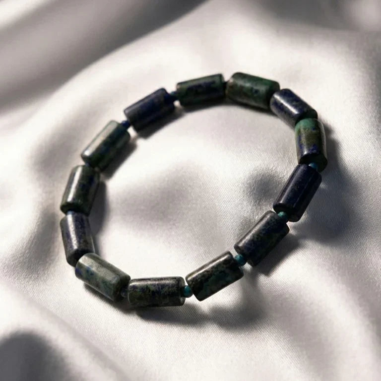 Artlesslife Wear Genuine Lapis Lazuli Rectangular Stone Bracelet