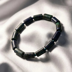 Artlesslife Genuine Lapis Lazuli Rectangular Stone Bracelet