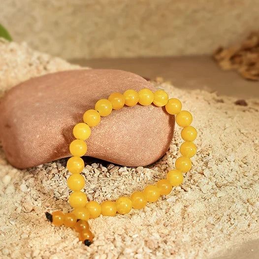 Artlesslife Genuine Citrine Stone Bracelet