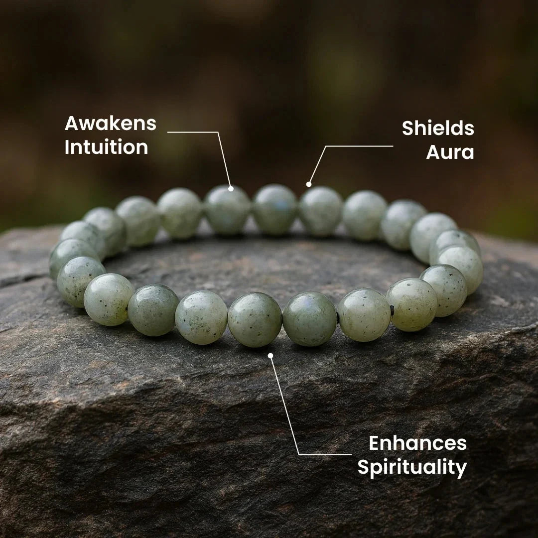 Artlesslife Genuine Labradorite Stone Bracelet