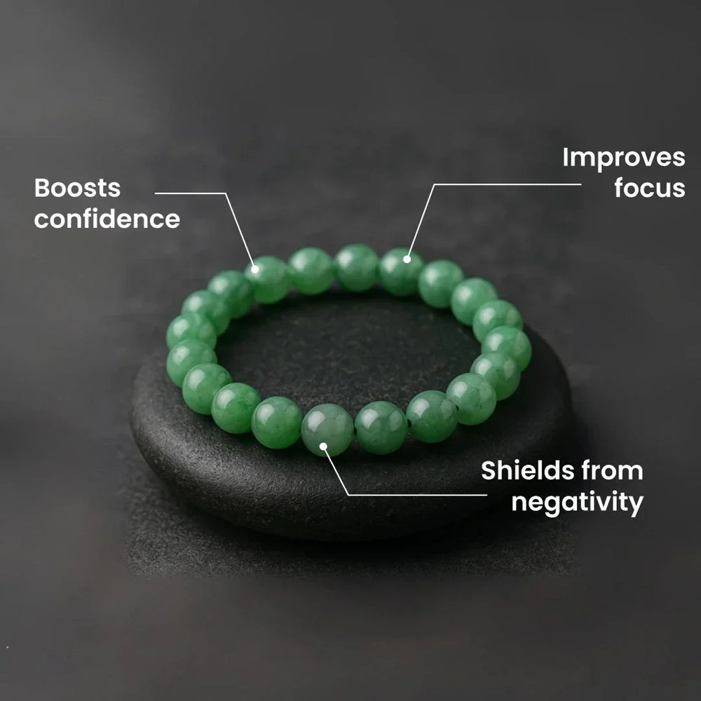 Artlesslife Genuine Green Aventurine Stone Bracelet