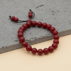 Artlesslife Genuine Red Aventurine Stone Bracelet