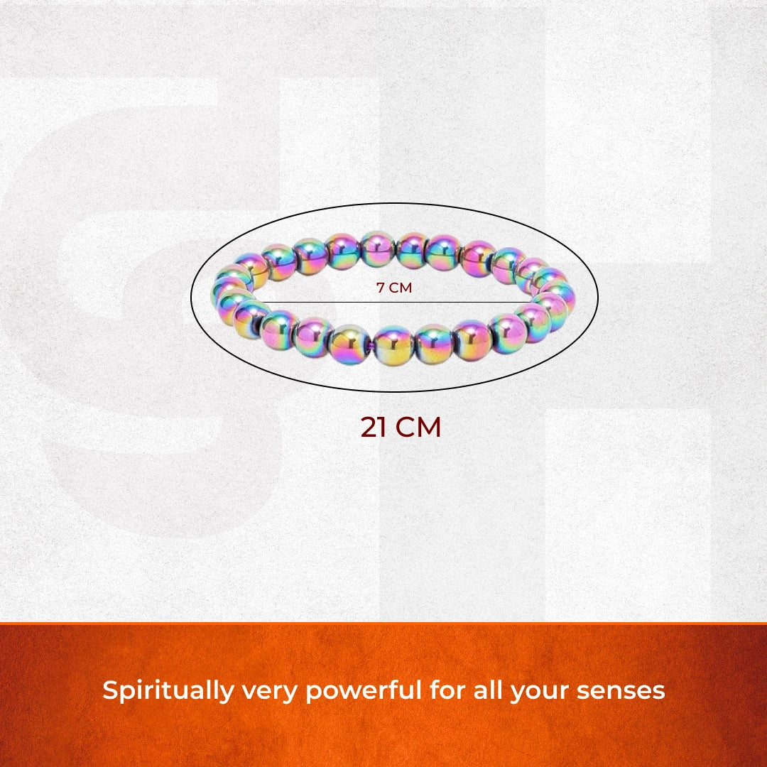 Artlesslife Genuine Hematite Aura Stone Bracelet