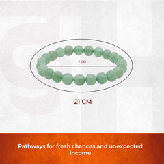 Artlesslife Genuine Green Aventurine Stone Bracelet