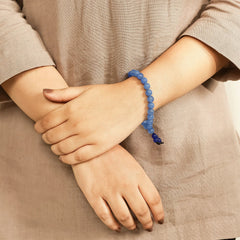 Artlesslife Genuine Blue Topaz Stone Bracelet