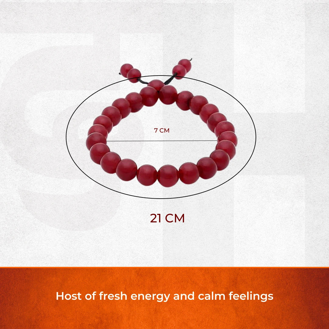 Artlesslife Genuine Red Aventurine Stone Bracelet