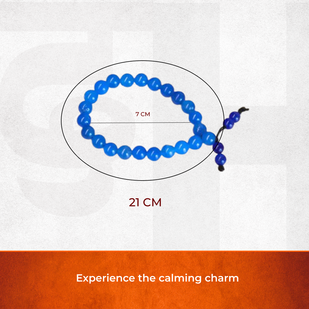 Artlesslife Genuine Blue Topaz Stone Bracelet
