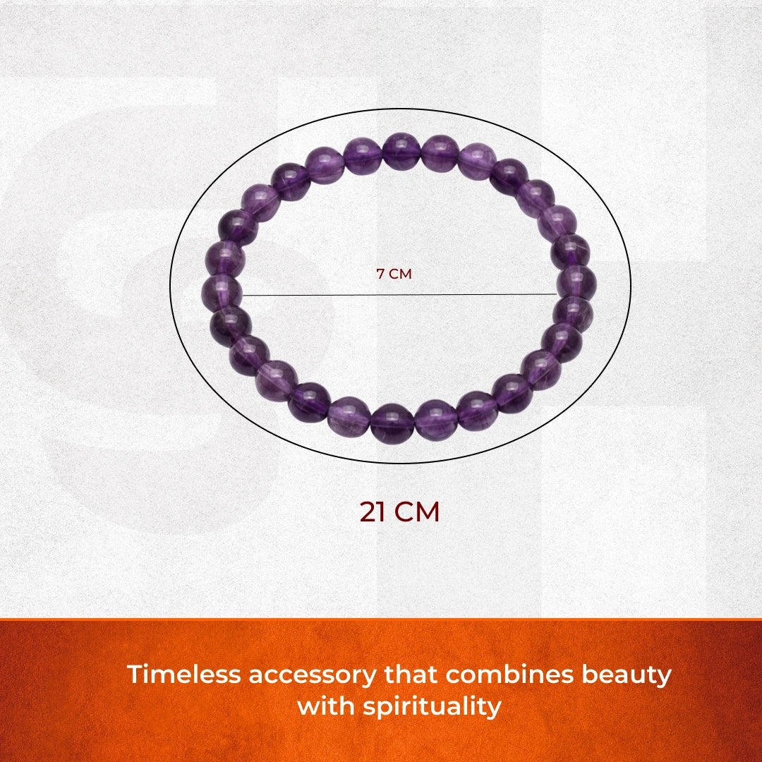 Artlesslife Genuine Amethyst Stone Bracelet