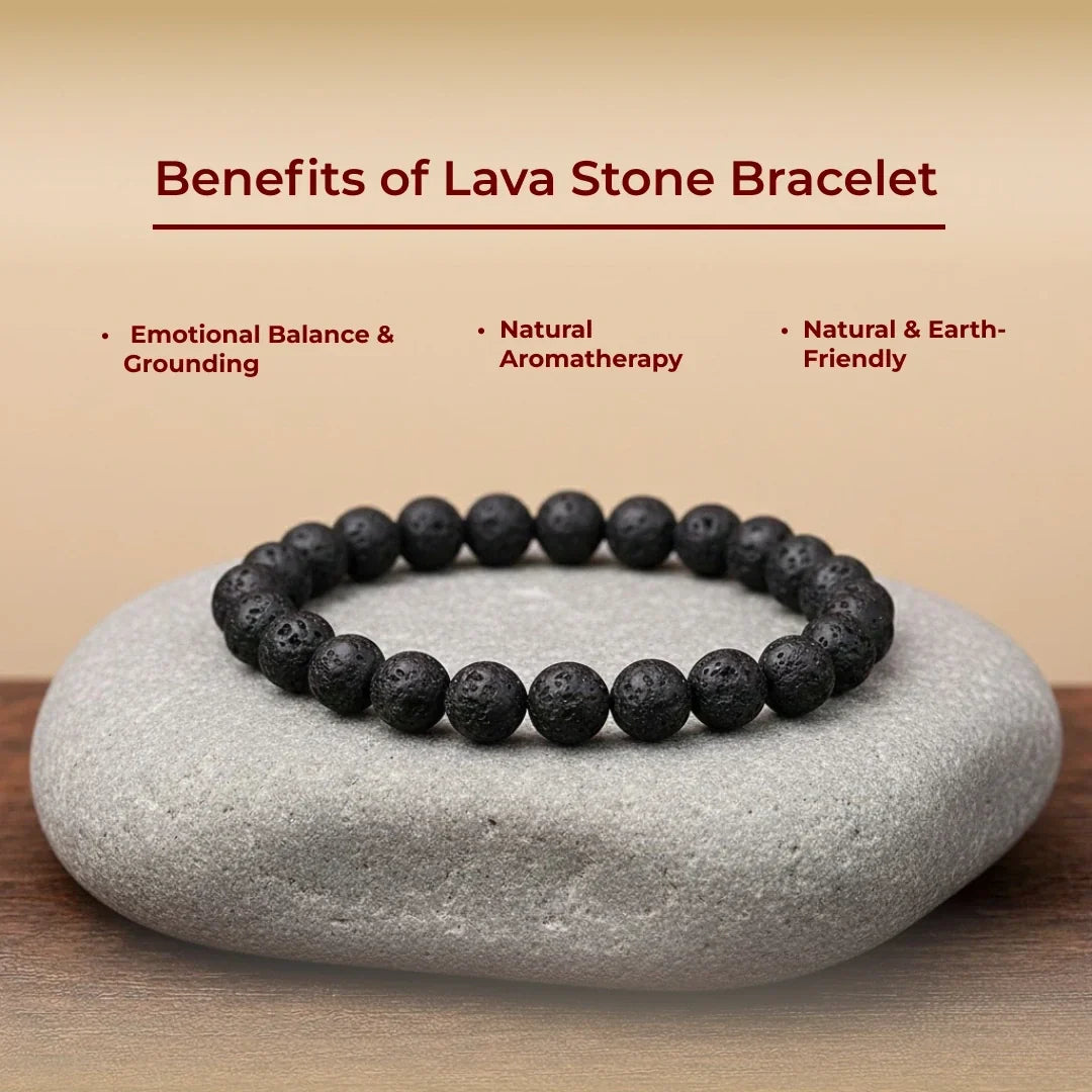 Artlesslife Wear Genuine Lava Stone Bracelet