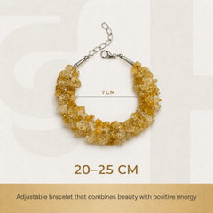 Artlesslife Genuine Citrine Sunela Stone Bracelet