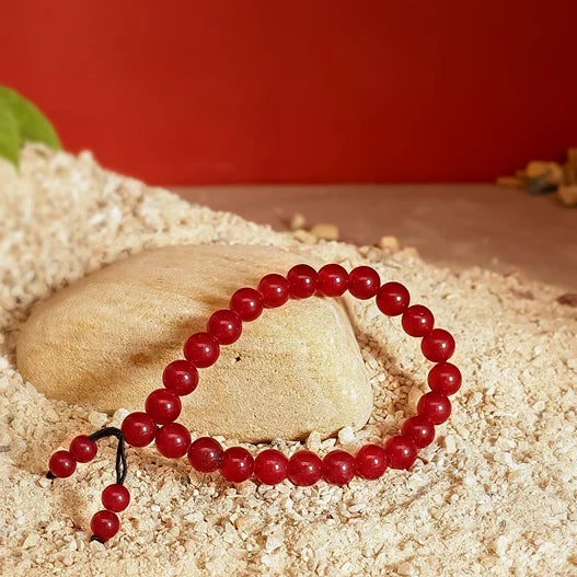 Artlesslife Genuine Red Aventurine Stone Bracelet
