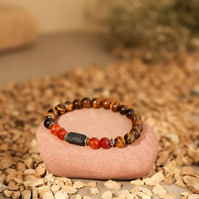 Artlesslife Leo Singh Rashi Tiger Eye Stone Bracelet
