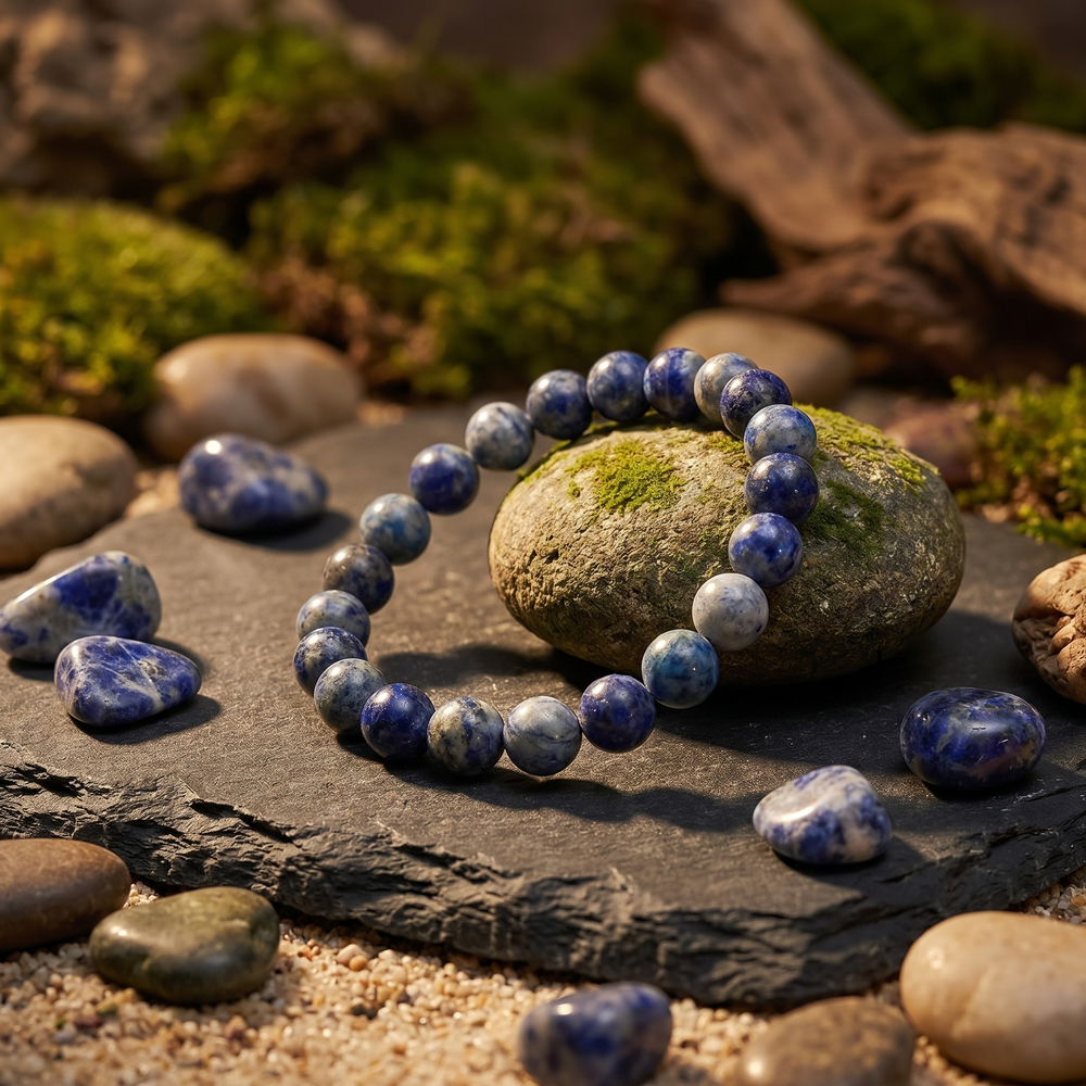 Artlesslife Genuine Sodalite Stone Bracelet