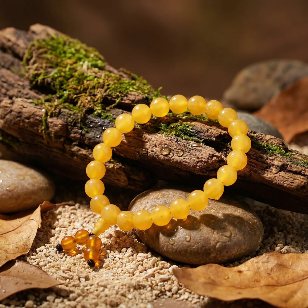 Artlesslife Genuine Citrine Stone Bracelet