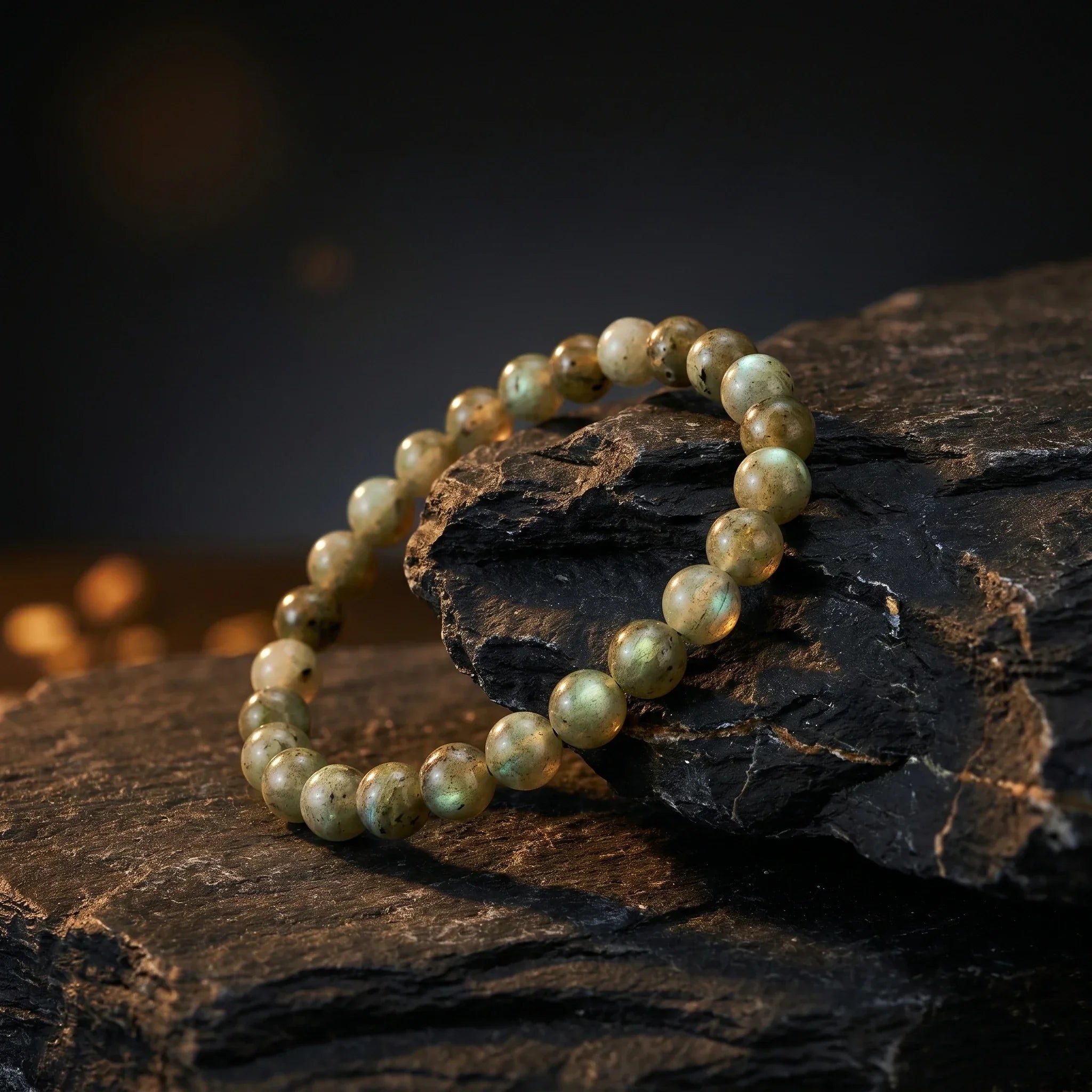 Artlesslife Genuine Labradorite Stone Bracelet