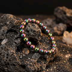 Artlesslife Genuine Hematite Aura Stone Bracelet