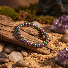 Artlesslife Genuine Hematite Aura Stone Bracelet
