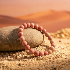 Artlesslife Genuine Rhodochrosite Stone Bracelet