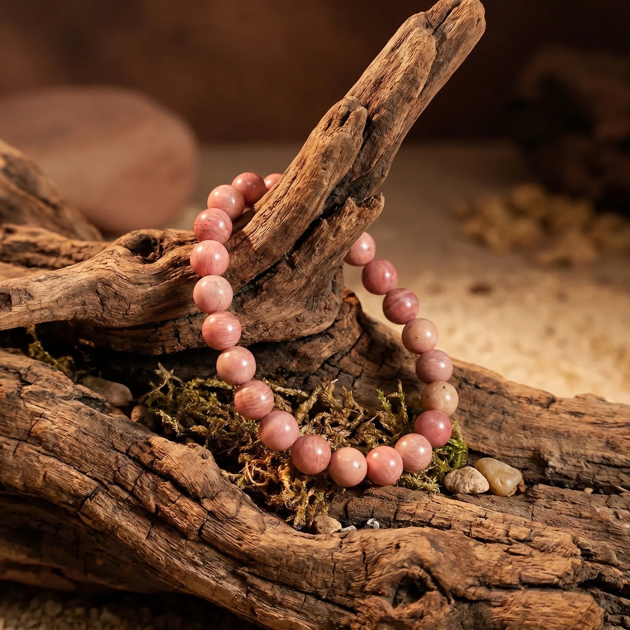 Artlesslife Wear Genuine Rhodochrosite Stone Bracelet