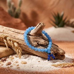 Artlesslife Genuine Blue Topaz Stone Bracelet