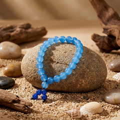 Artlesslife Genuine Blue Topaz Stone Bracelet