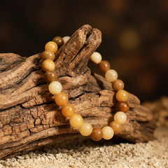 Artlesslife Wear Genuine Yellow Aventurine Stone Bracelet