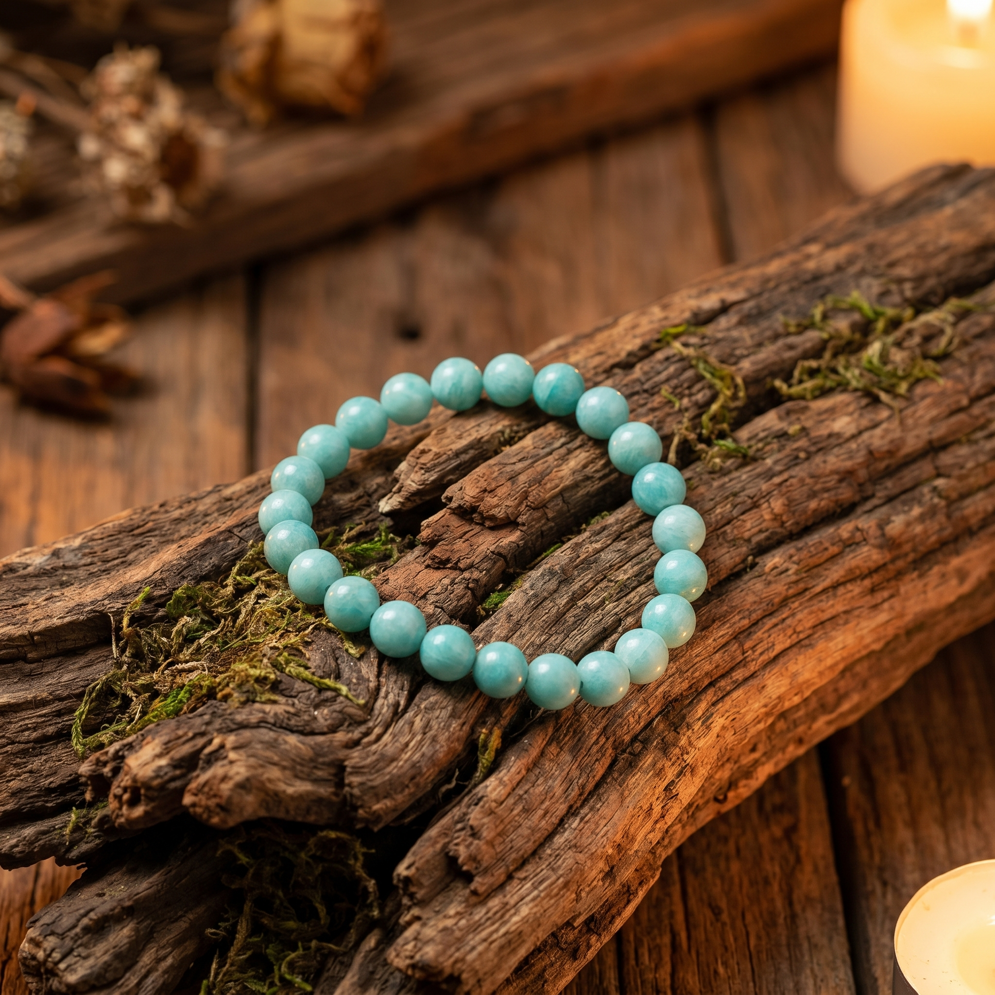 Artlesslife Genuine Amazonite Stone Bracelet