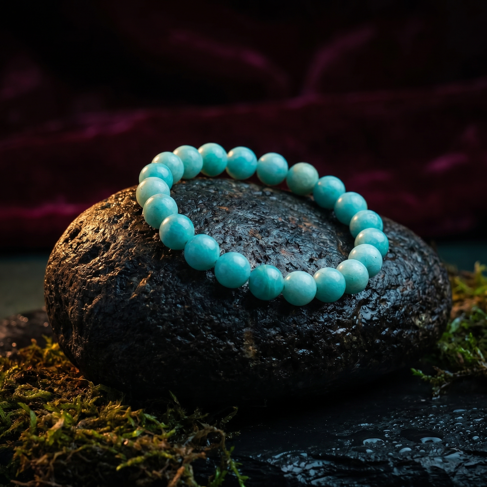 Artlesslife Genuine Amazonite Stone Bracelet